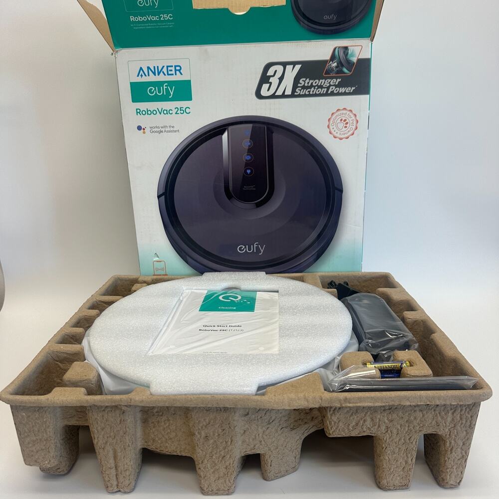 Open Box Never Used Anker Eufy RoboVac 25C WiFi Enabled Amazon Alexa Compatible